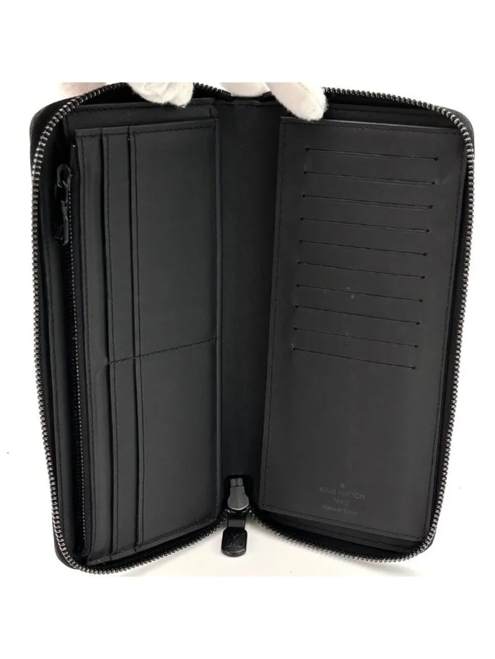 Louis Vuitton Wallet Zippy Monogram Shadow Black
